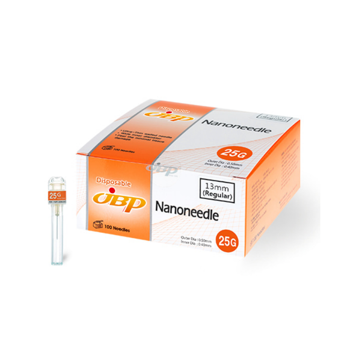 JBP Nanoneedle (25G, 13mm, Regular, 100 UTW Needles) 