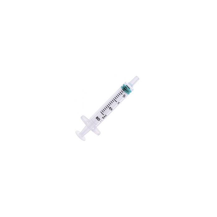 BD 307727 Emerald Luer Slip Centric 2ml Syringe (Without Needle) 