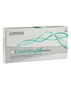 Luminera Crystalys Lidocaine Calcium Hydroxyapatite-Based Dermal Filler with Lidocaine